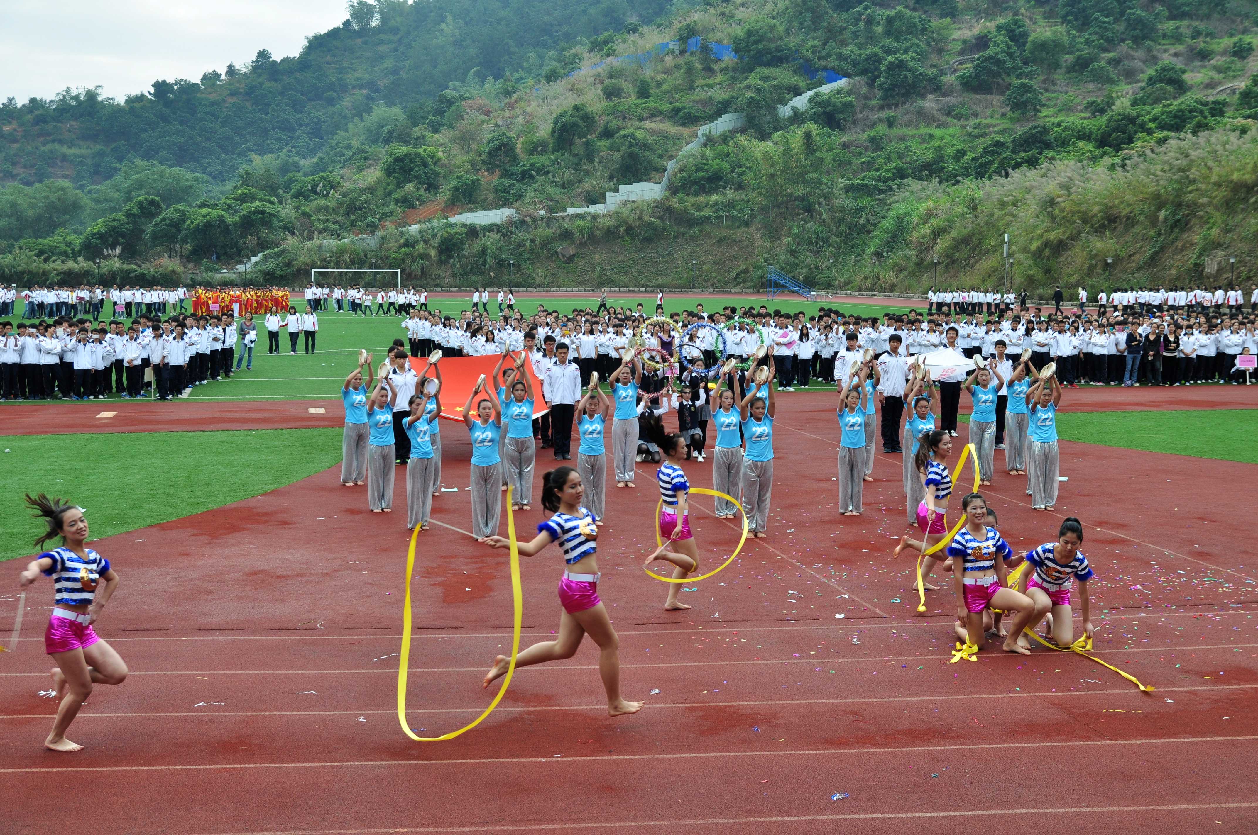学校第二十四届运动会开幕式（组图）(图6)