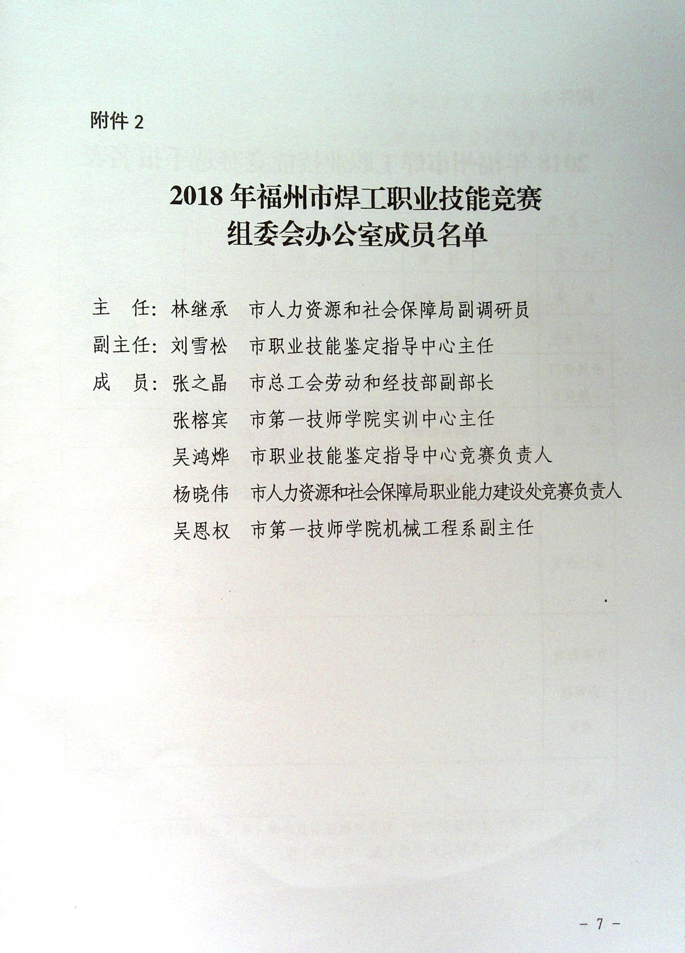 关于举办2018福州市焊工职业技能竞赛的通知（转发）(图7)