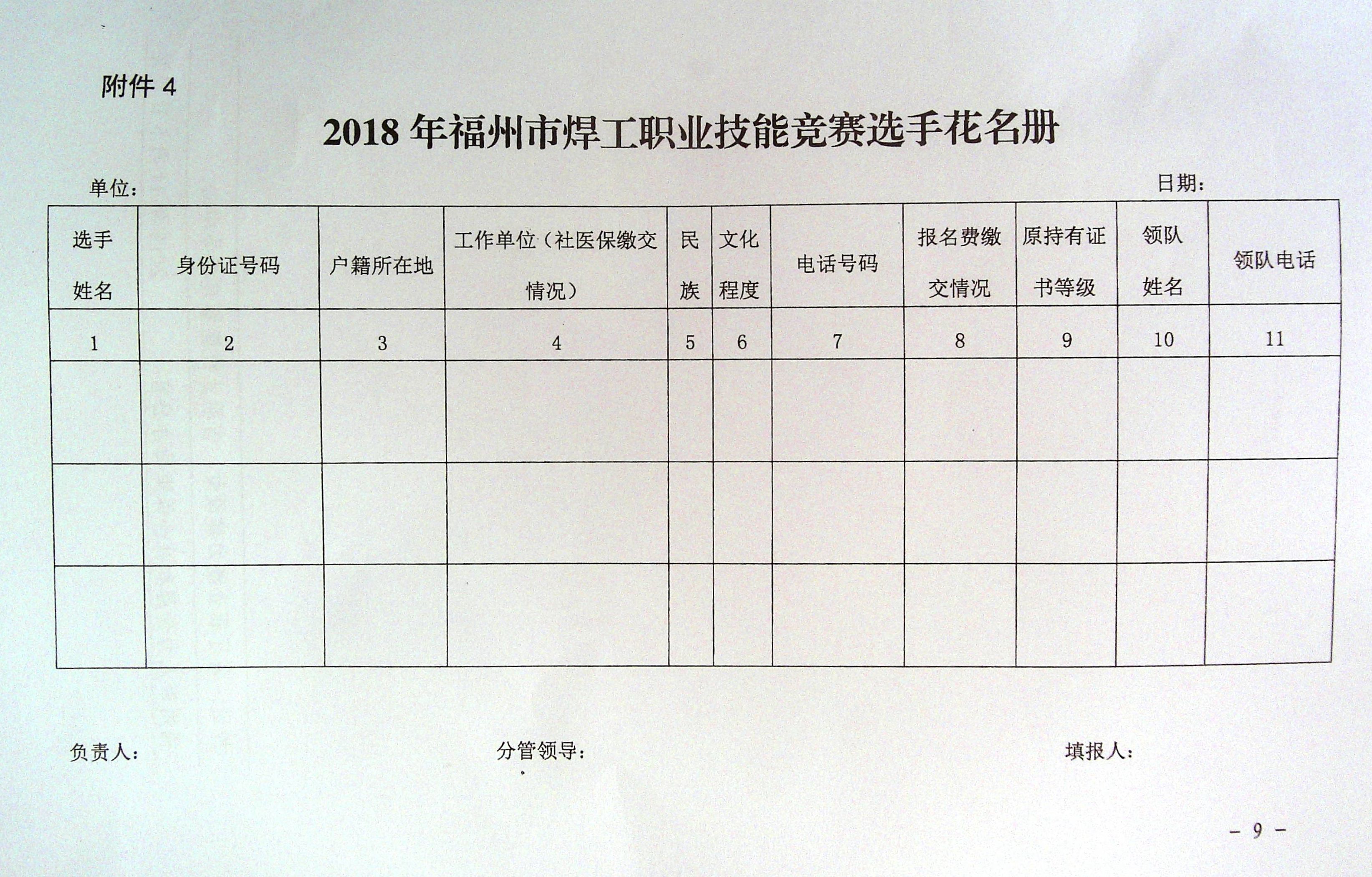 关于举办2018福州市焊工职业技能竞赛的通知（转发）(图9)