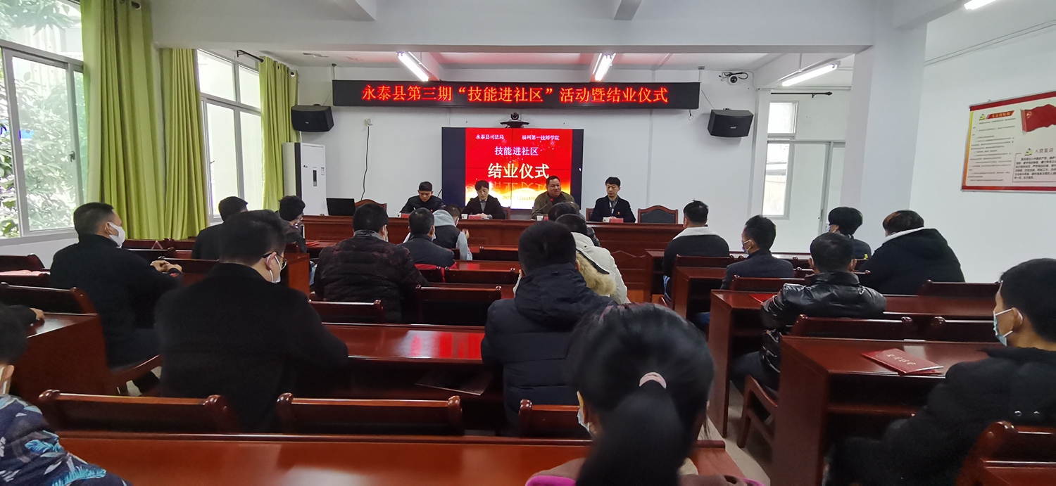 2021年“技能进社区”活动圆满落幕(图1)
