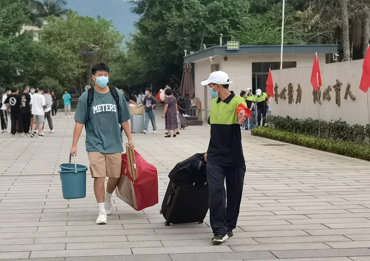 满新欢喜，以心迎新!（福州一技师2022年迎新生现场）(图7)