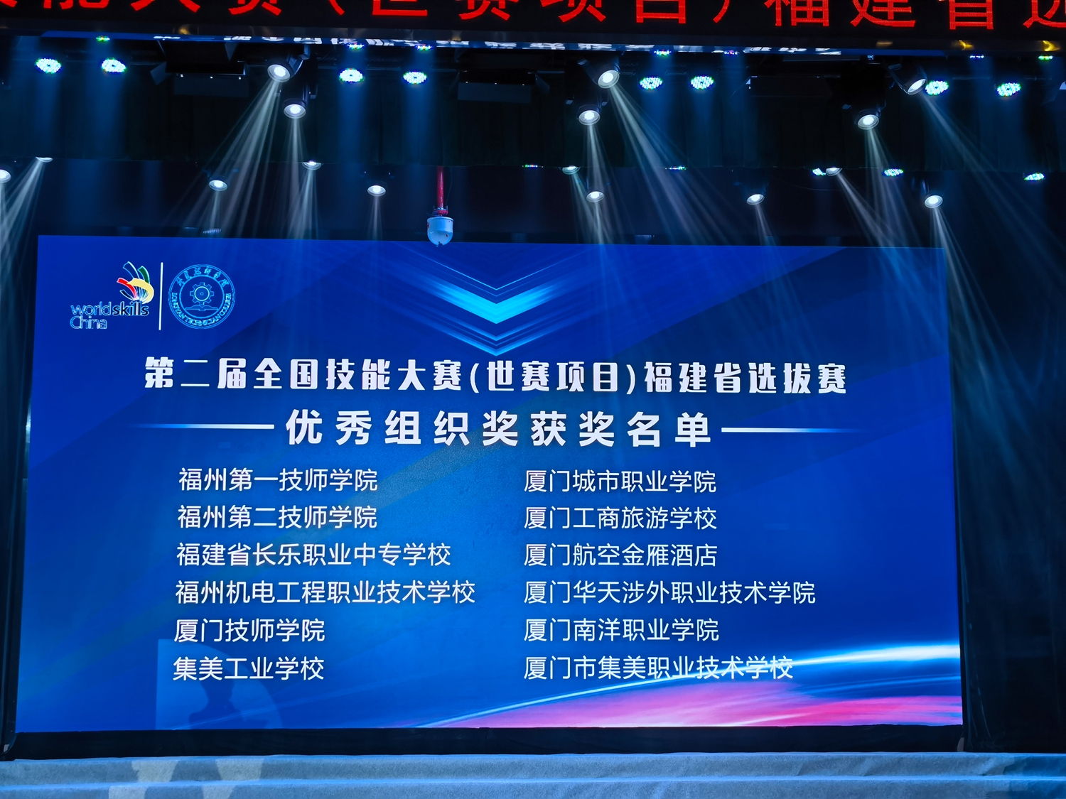 【4金1银2铜】第二届全国技能大赛福建省选拔赛落幕，澳门永利集团选手载誉归来(图5)